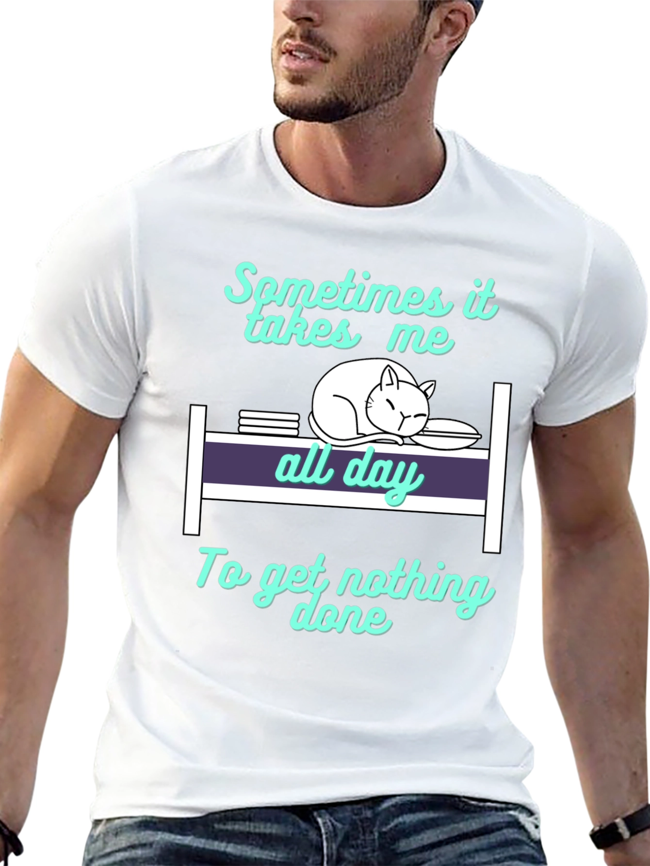 Cat Nap T-Shirt: Sometimes It Takes All Day