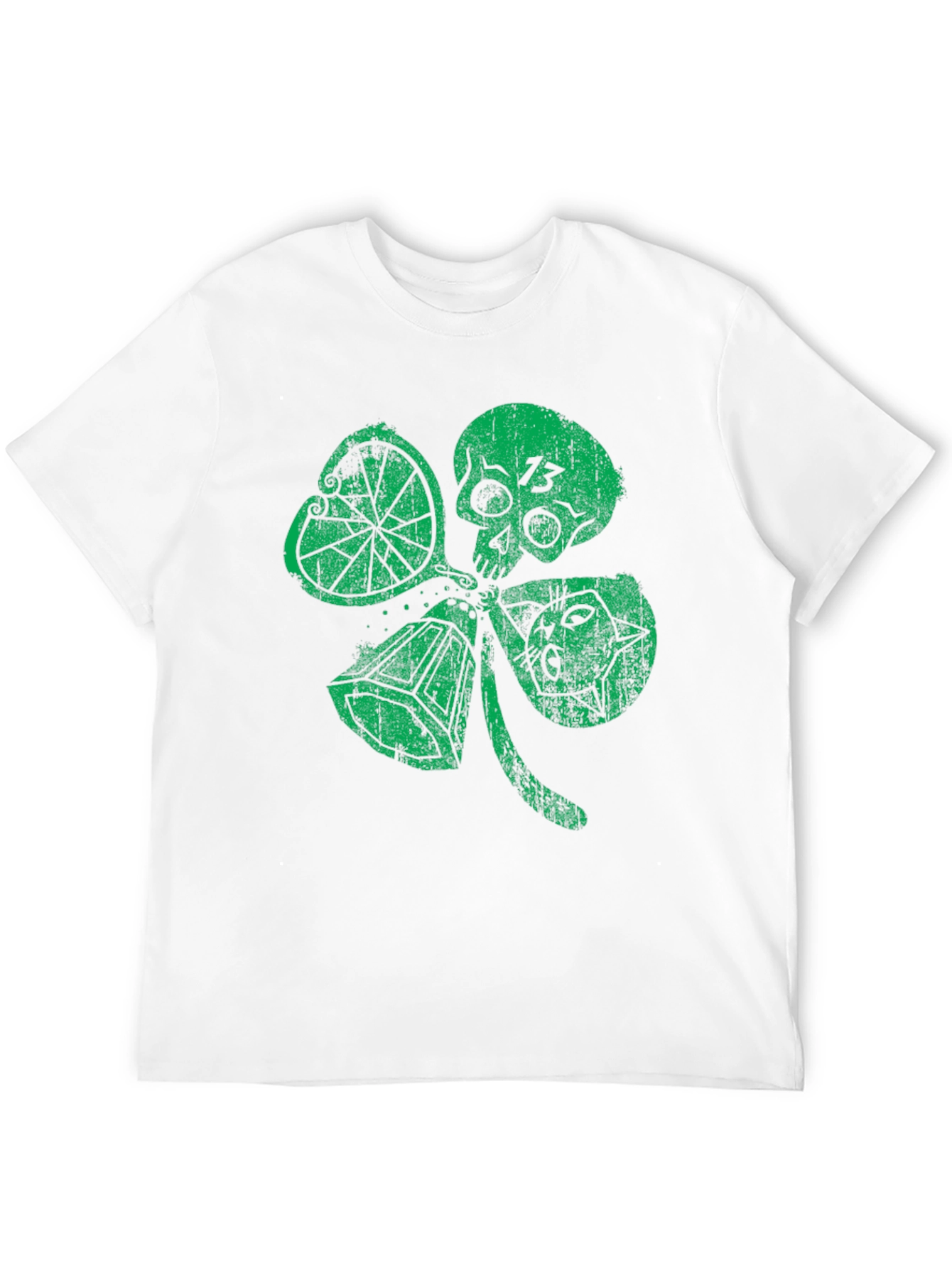 Lucky Skull Shamrock Graphic Tee