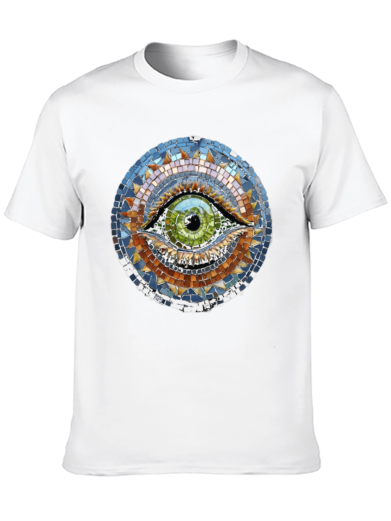 Mosaic Eye Graphic Black T-Shirt
