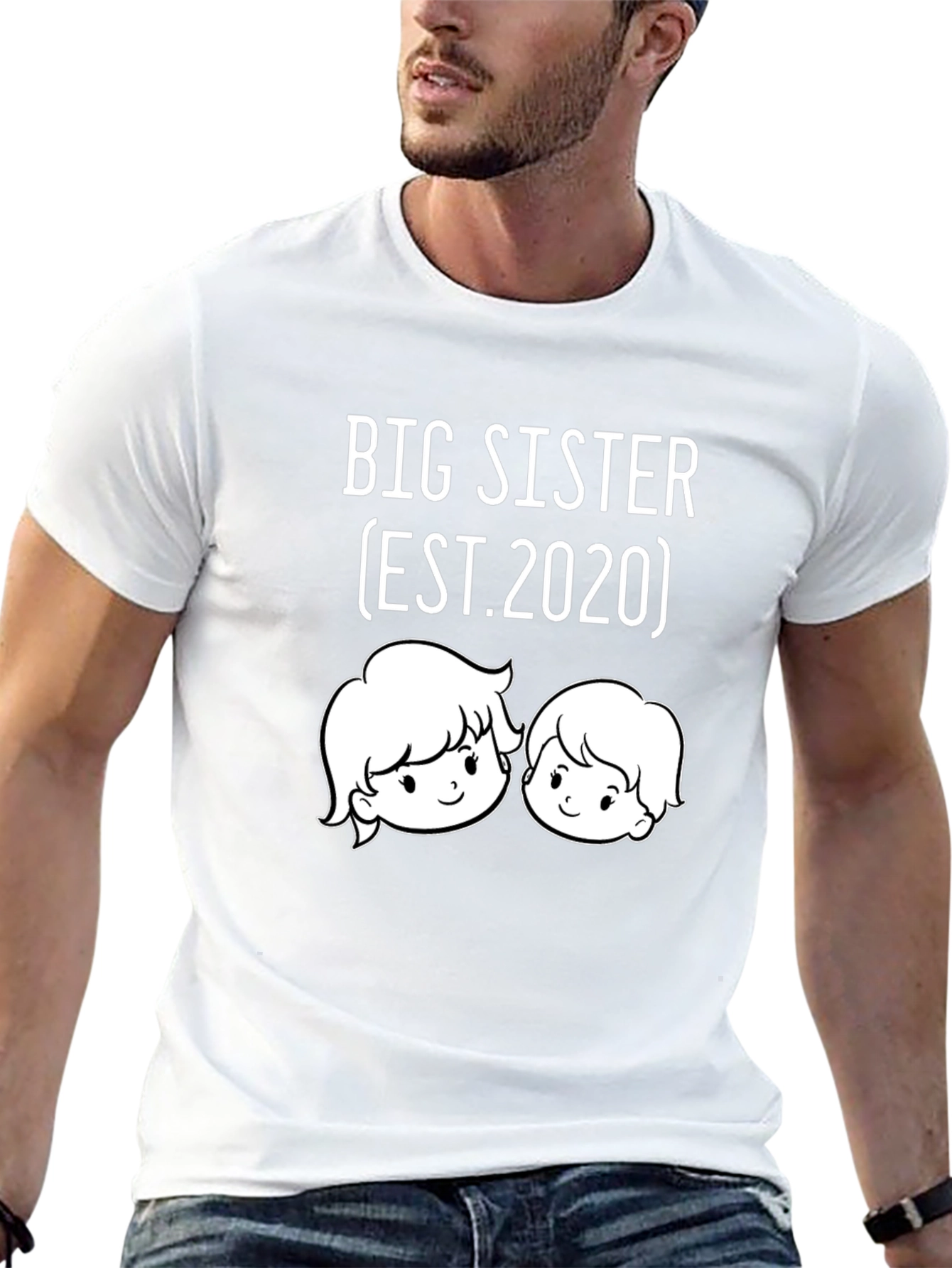 Big Sister EST. 2020 Graphic Tee