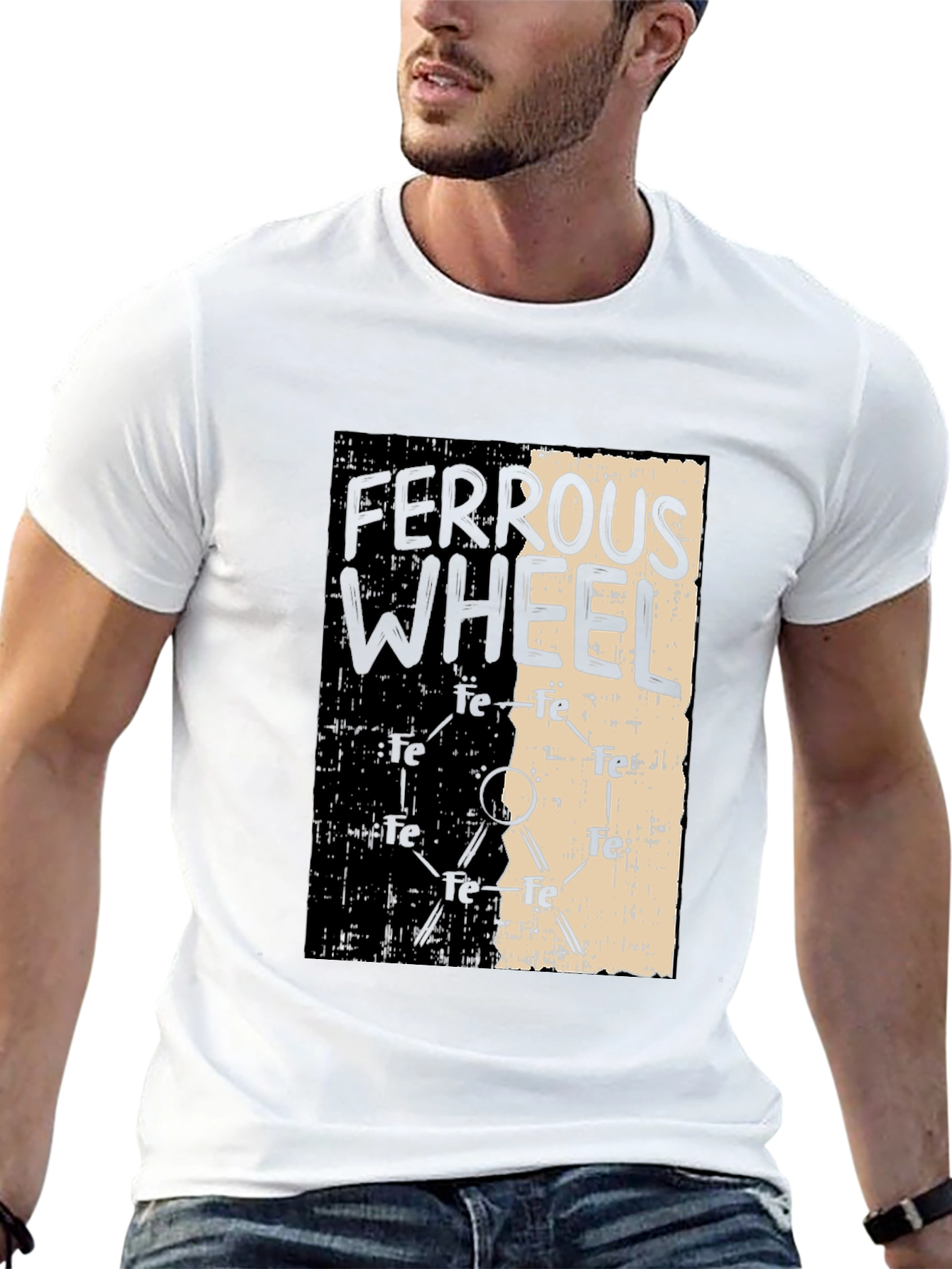 Ferrous Wheel Graphic Tee - Cool Chemistry Design