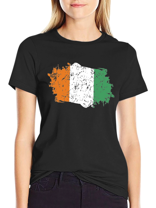 Ivory Coast Flag T-Shirt - Distressed Design