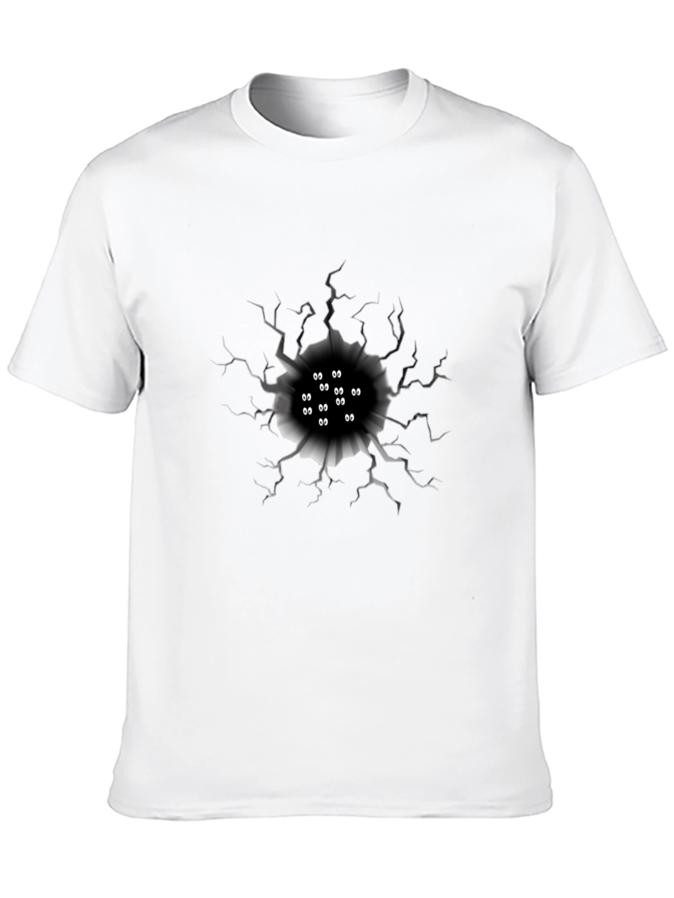 Mysterious Eye Hole Graphic T-Shirt