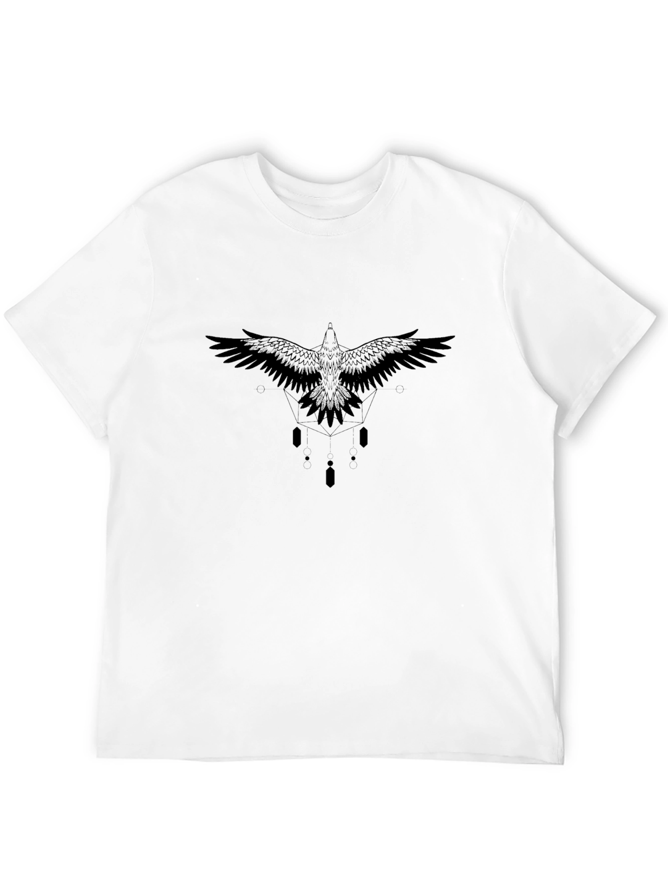 Raven Graphic Black T-Shirt - Stylish Bird Design