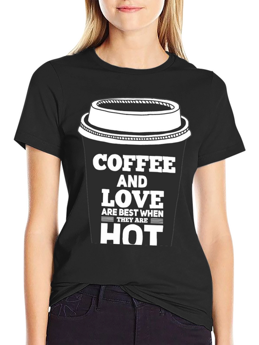 Coffee and Love Black Graphic Tee