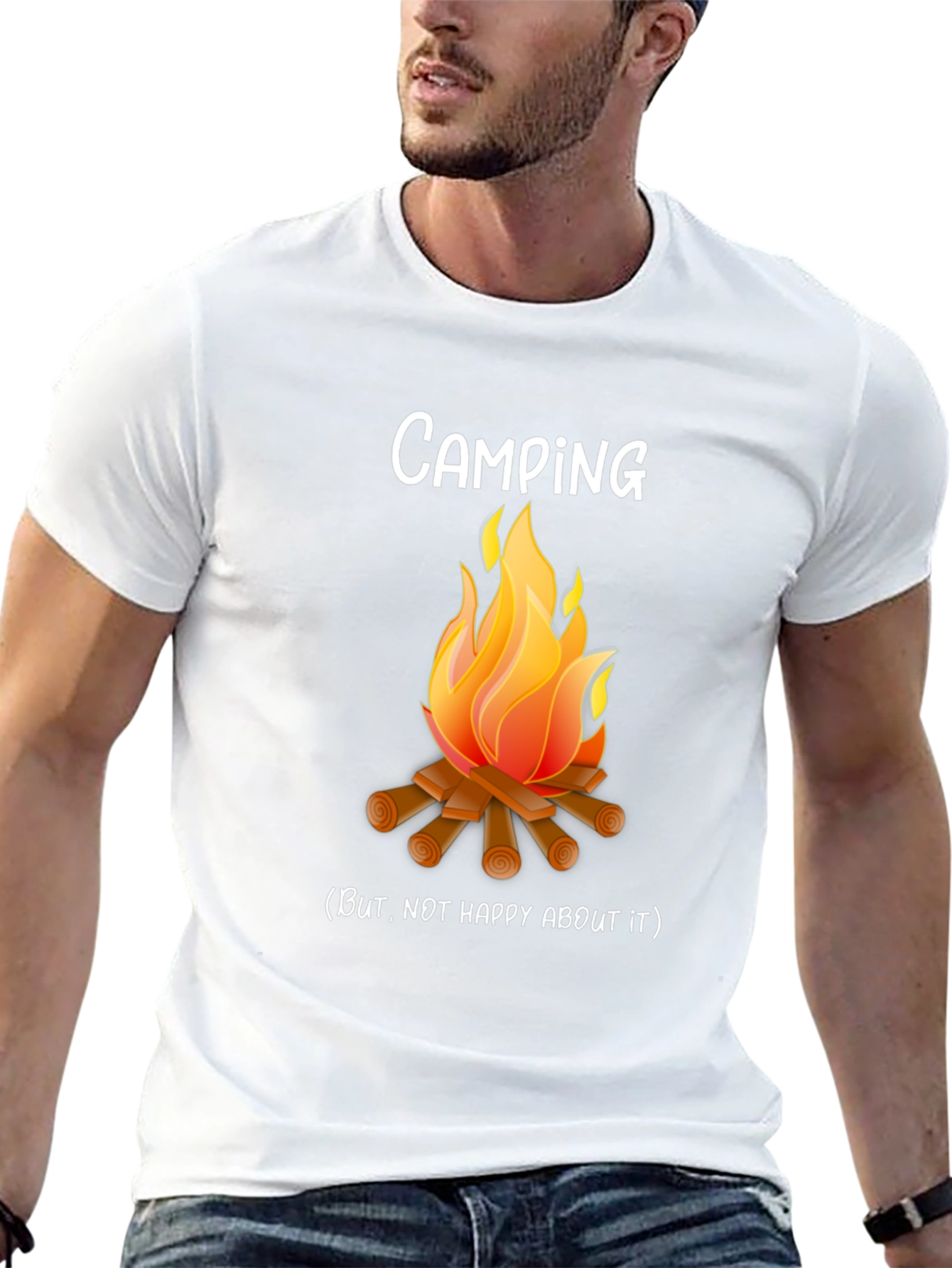 Camping But Not Happy About It Funny T-Shirt