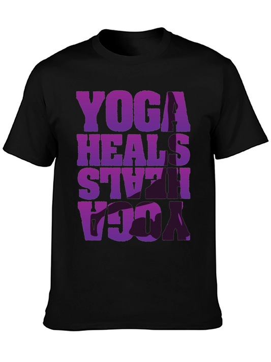 Yoga Heals T-Shirt: Relaxed Fit Soft Cotton Blend