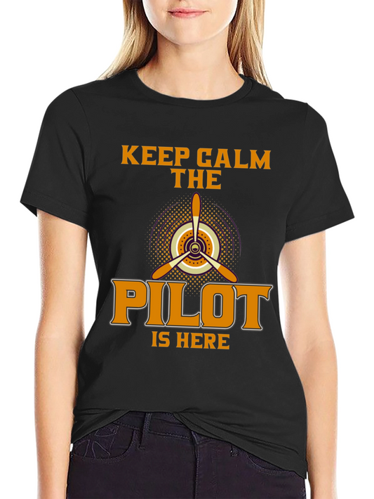 Keep Calm Pilot T-Shirt - Aviation Enthusiast