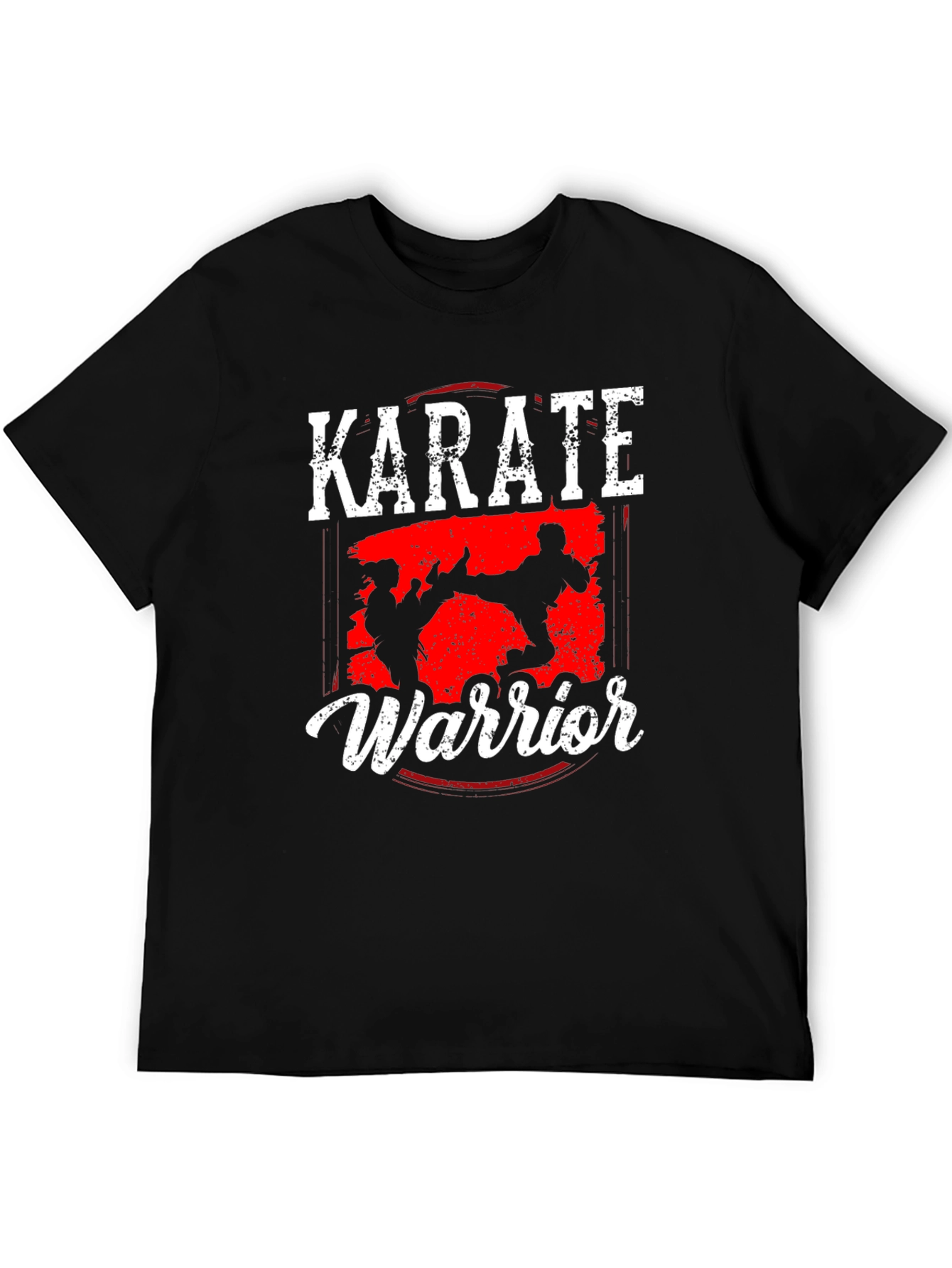 Karate Warrior Black Graphic T-Shirt
