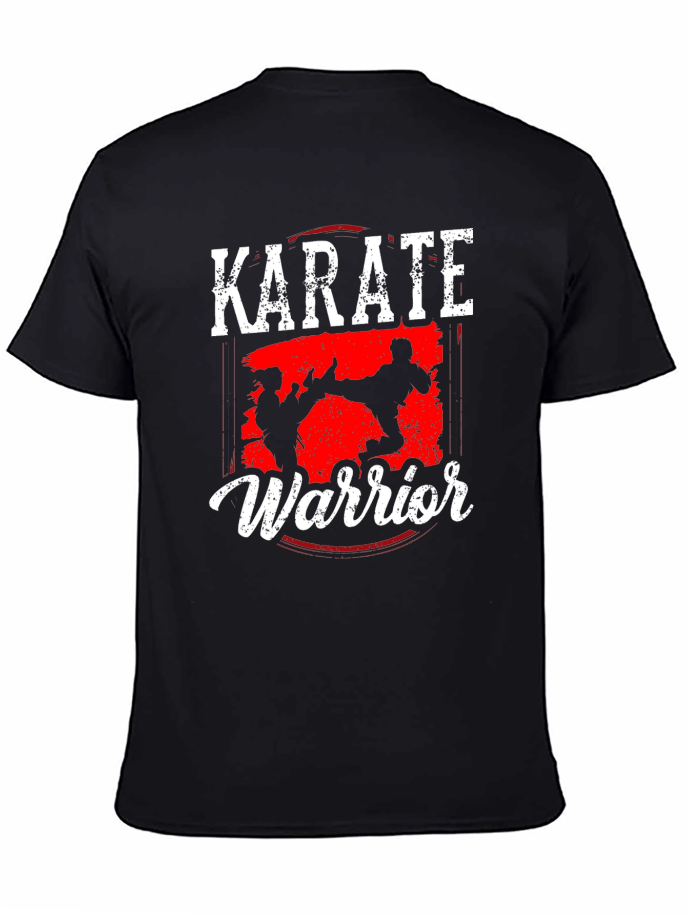 Karate Warrior Black Graphic T-Shirt