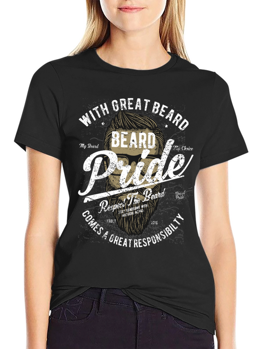 Beard Pride Graphic Tee - Great Beard Responsibility