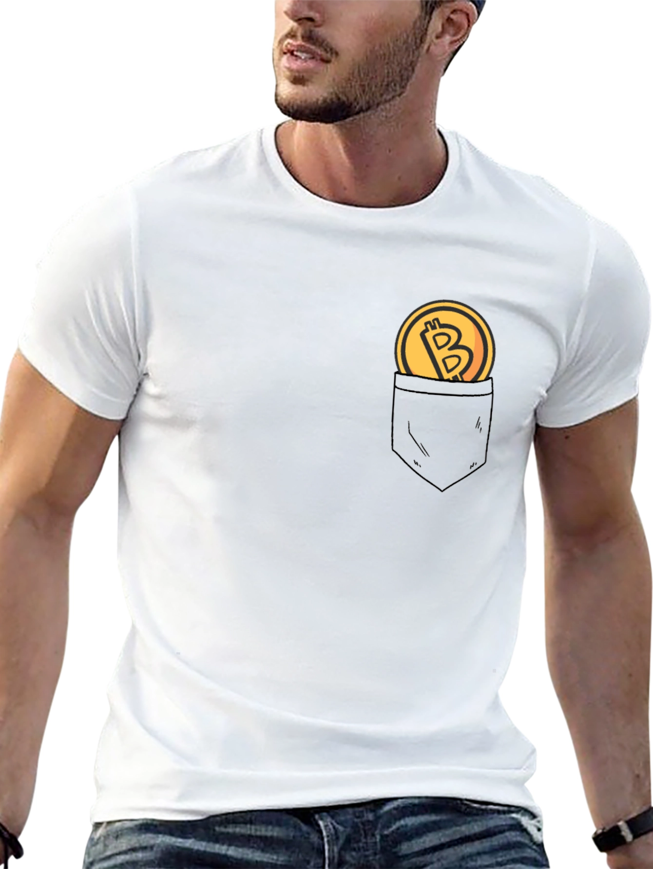 Bitcoin Pocket T-Shirt - Crypto Currency Tee