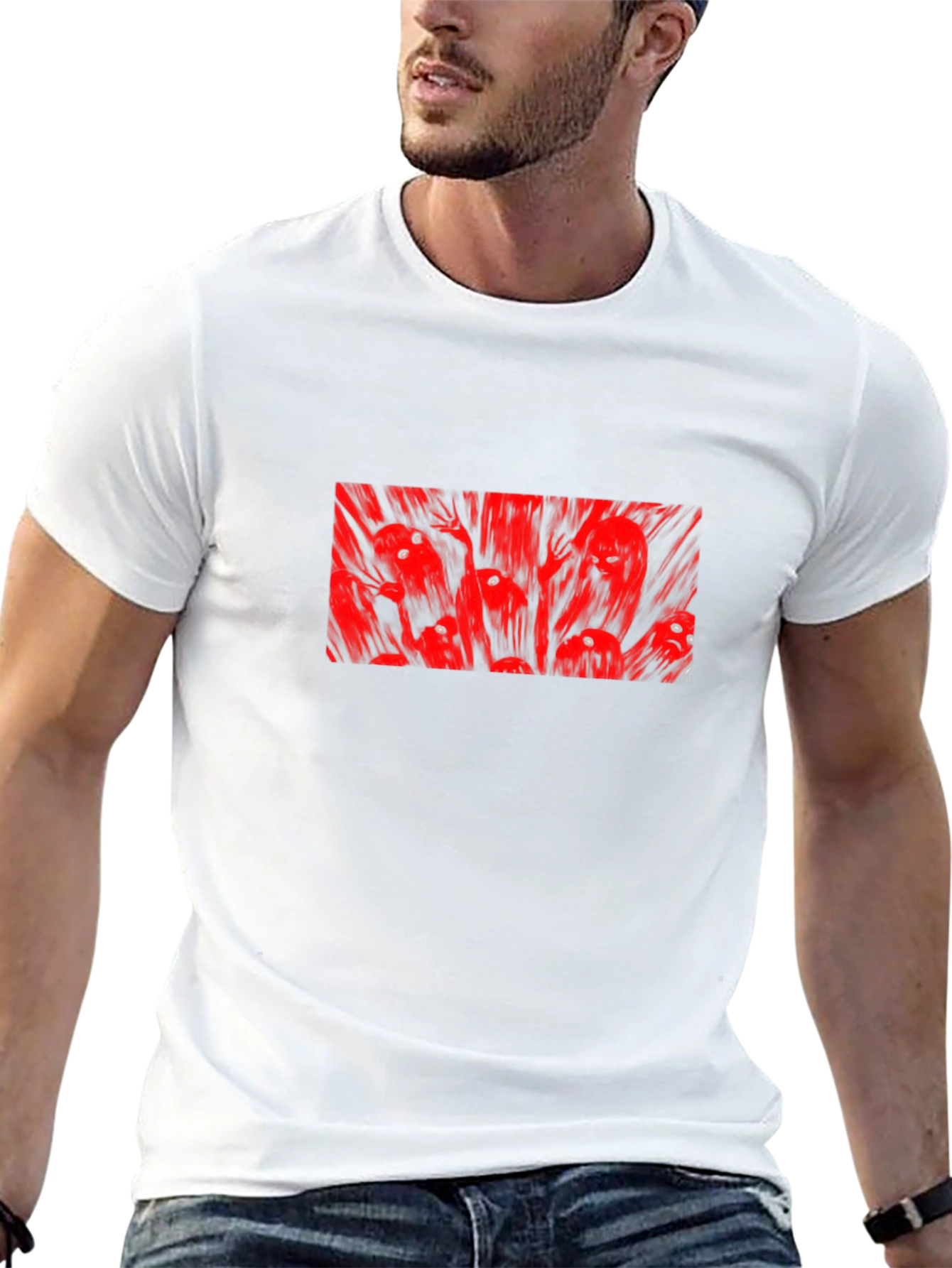 Red Spectre Graphic Tee - Black