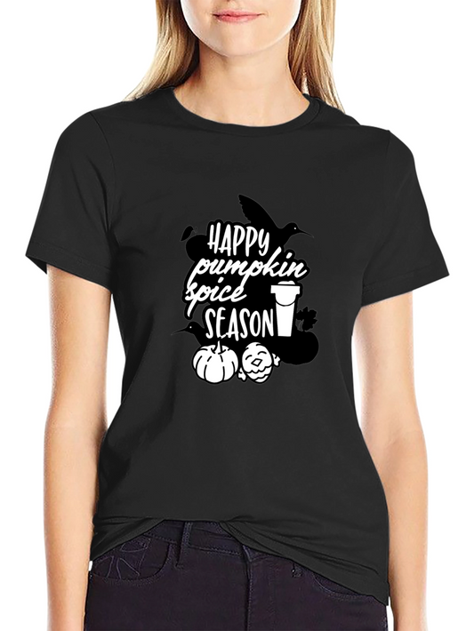 Happy Pumpkin Spice Season Graphic T-Shirt