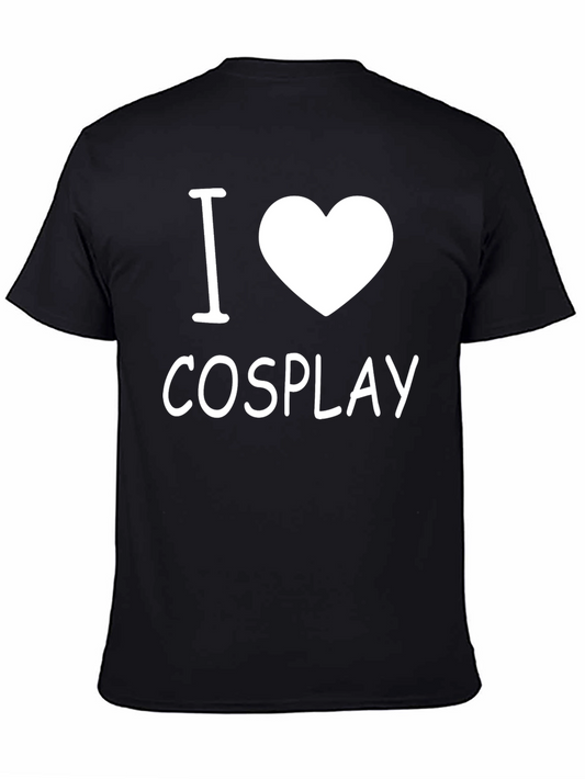 I Love Cosplay Black T-Shirt