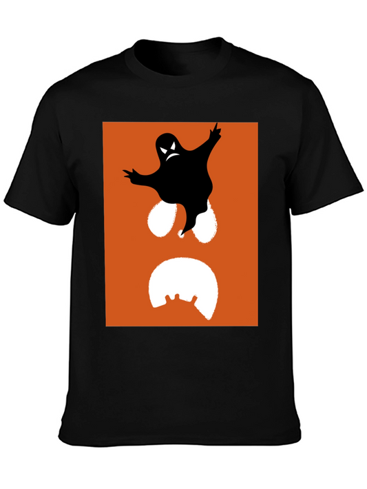 Spooky Ghost Graphic Tee - Halloween Fashion