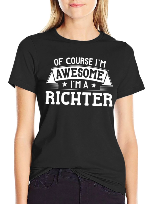 Awesome Richter T-Shirt - Funny Surname Tee