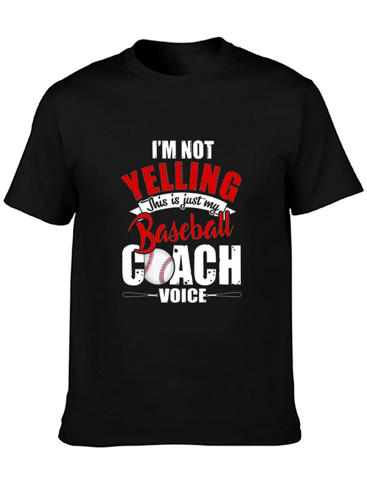 Baseball Coach Voice Tee - Funny Sports T-Shirt