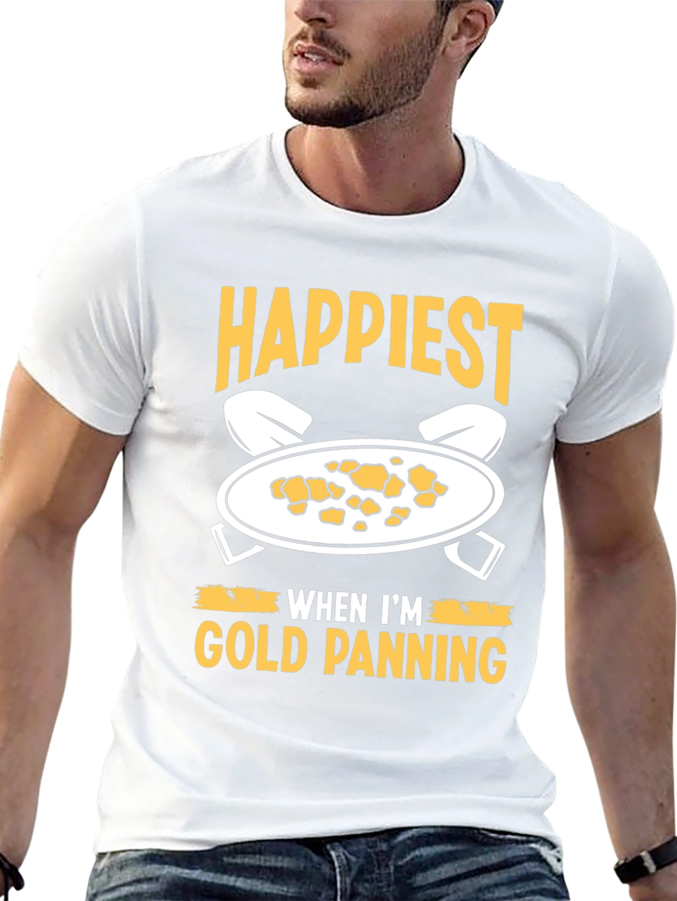Happiest Gold Panning T-Shirt - Prospector Apparel