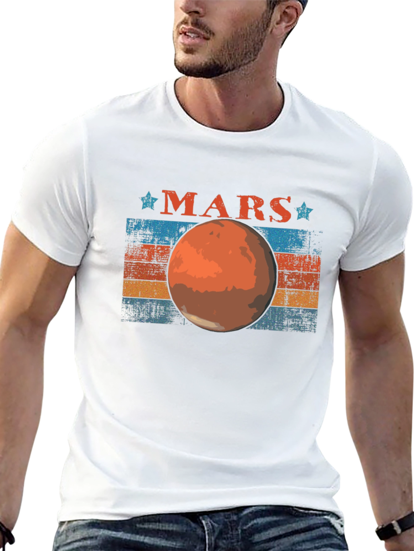 Retro Mars Graphic T-Shirt
