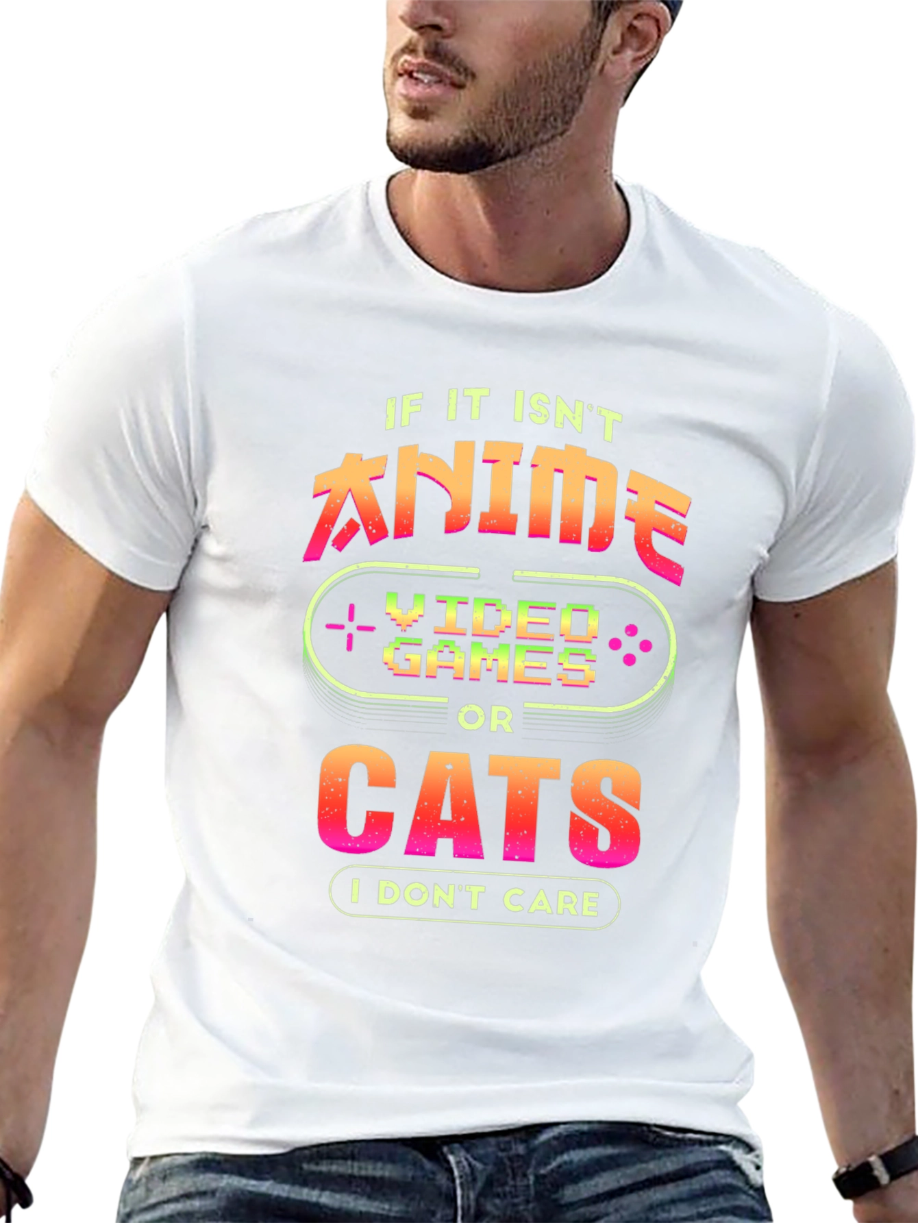 Anime Video Games Cats T-Shirt
