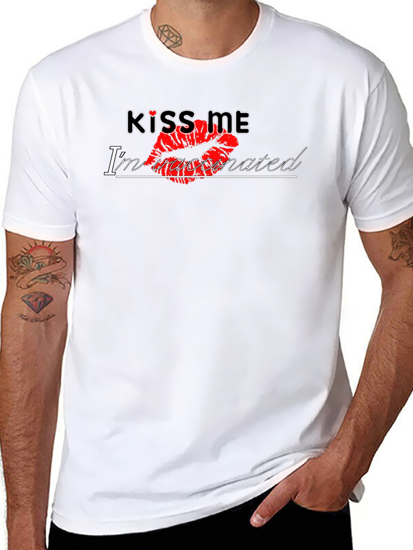 Kiss Me Im Vaccinated T-Shirt