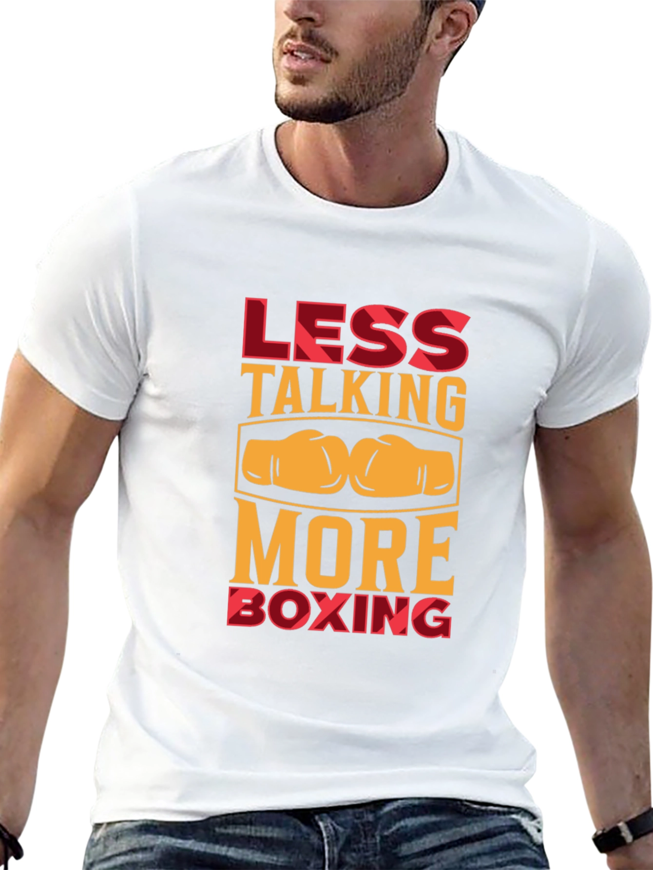 Less Talking More Boxing Graphic T-Shirt