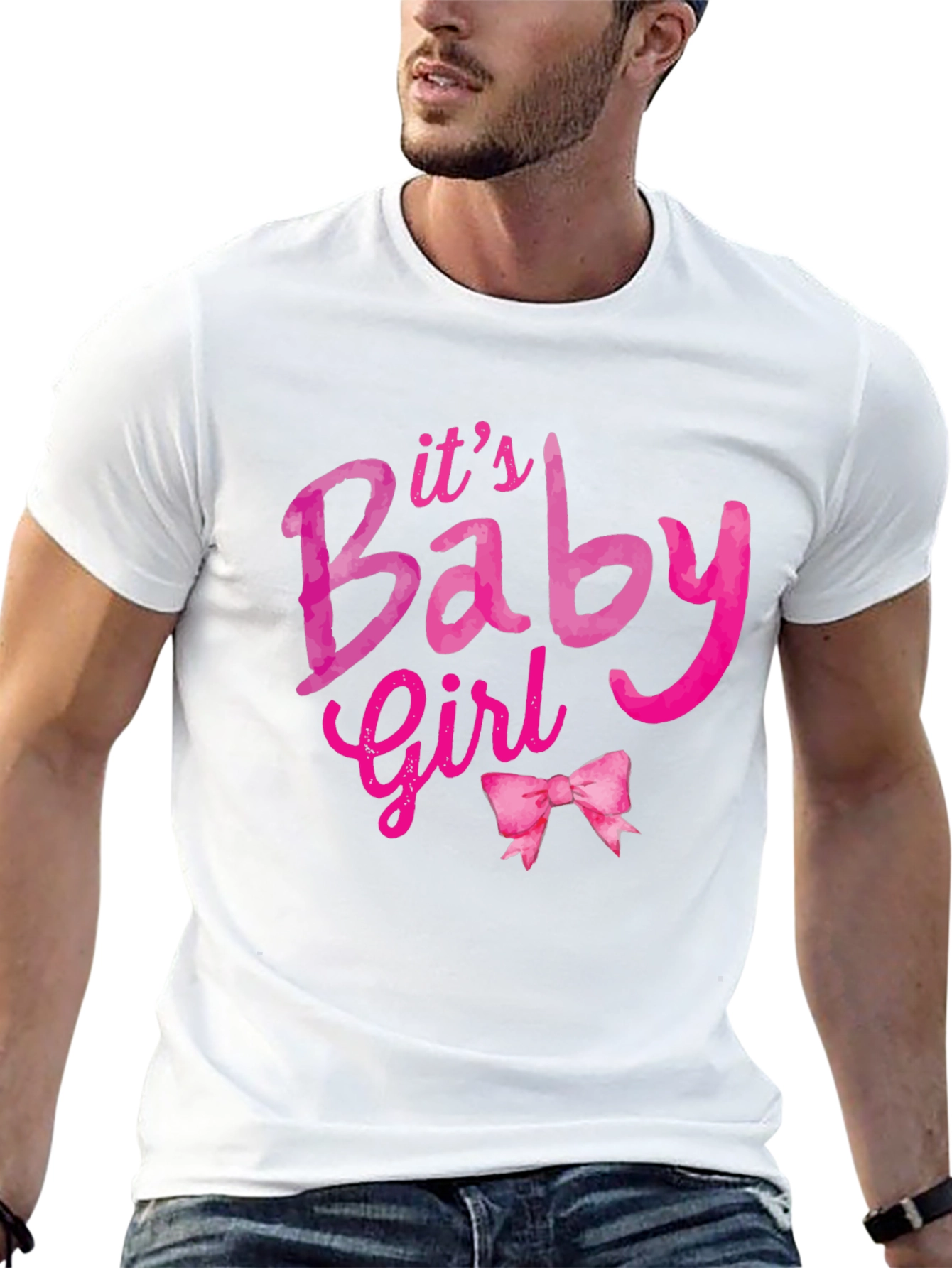 Its a Baby Girl T-Shirt - Pink Design