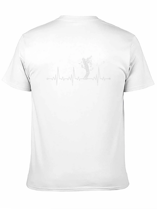 Trumpet Heartbeat T-Shirt - Musician Tee