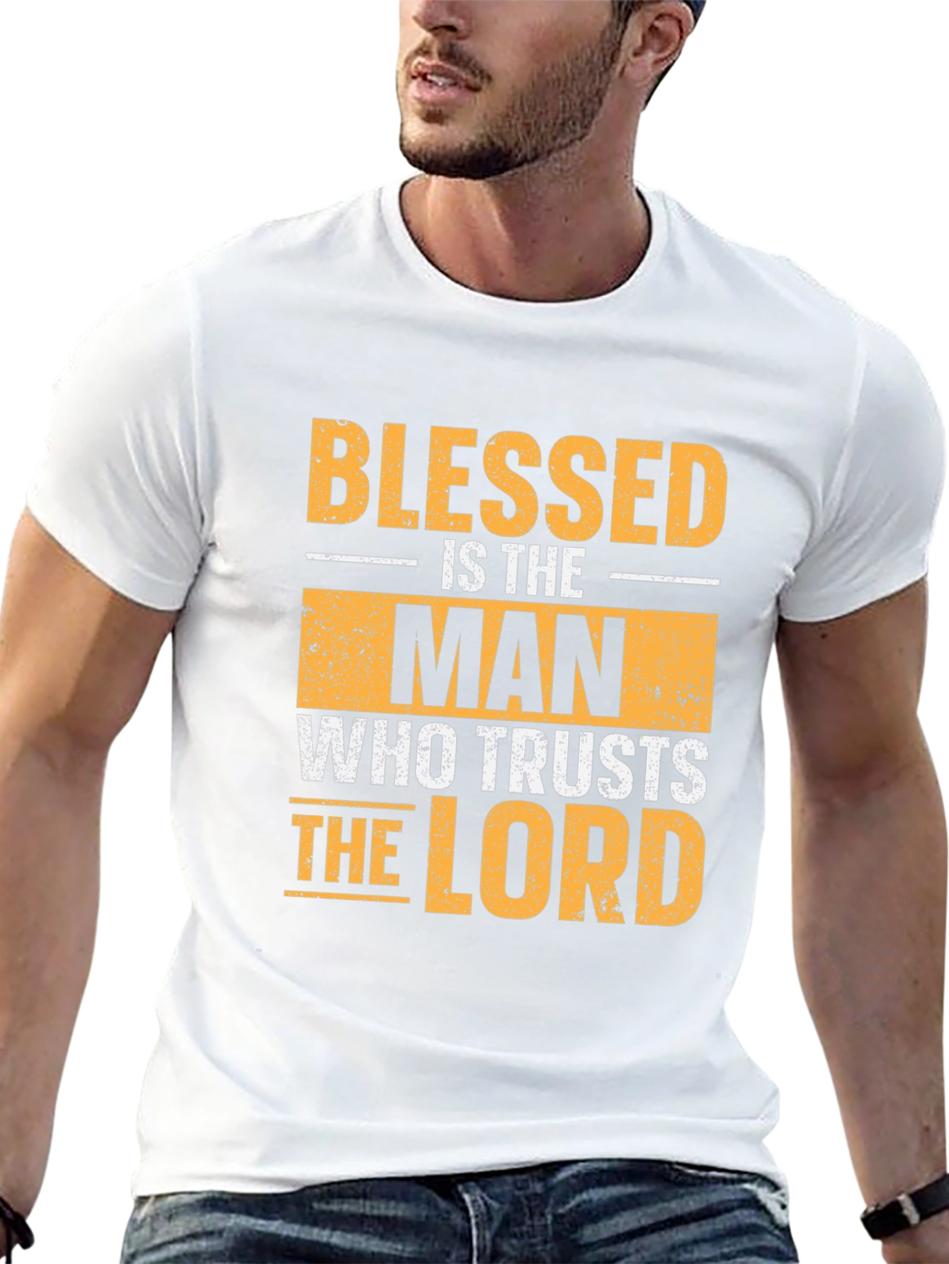 Blessed Is The Man T-Shirt Religious Christian