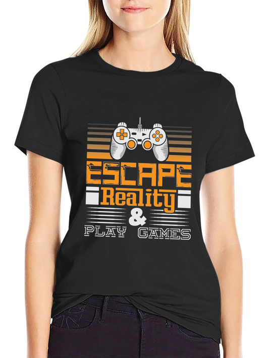 Escape Reality Play Games Black T-Shirt