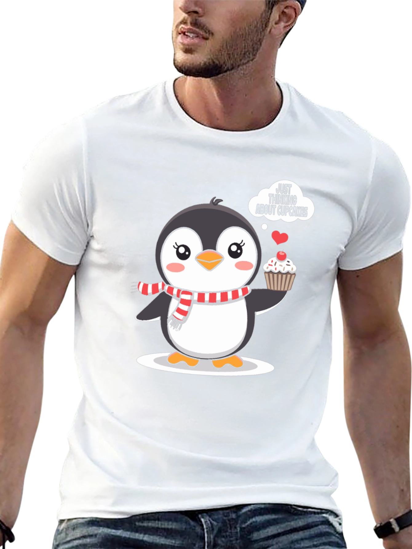 Cute Penguin Cupcake T-Shirt