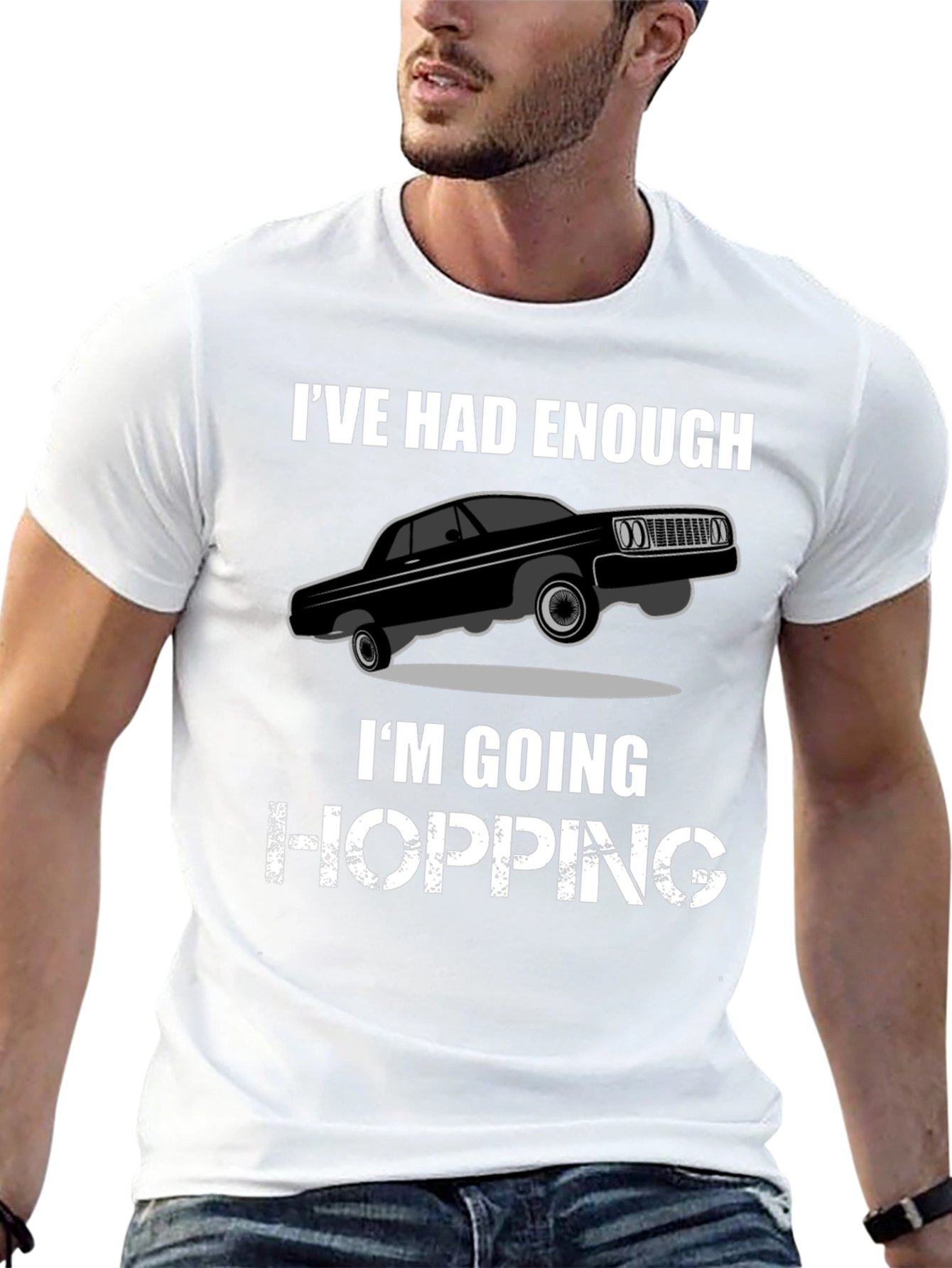 Ive Had Enough Hopping T-Shirt - Black Graphic Tee
