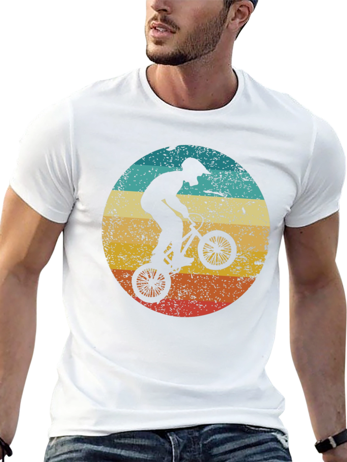 Retro BMX Rider Graphic Tee