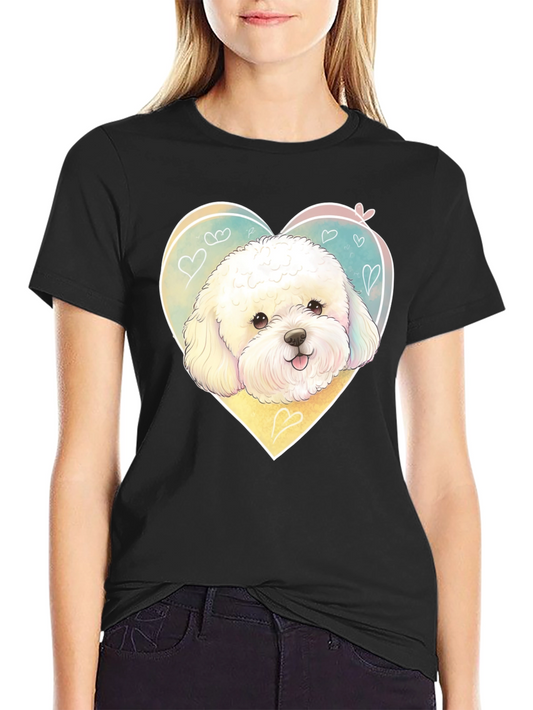 Cute Dog Heart T-Shirt - Pet Lover Tee