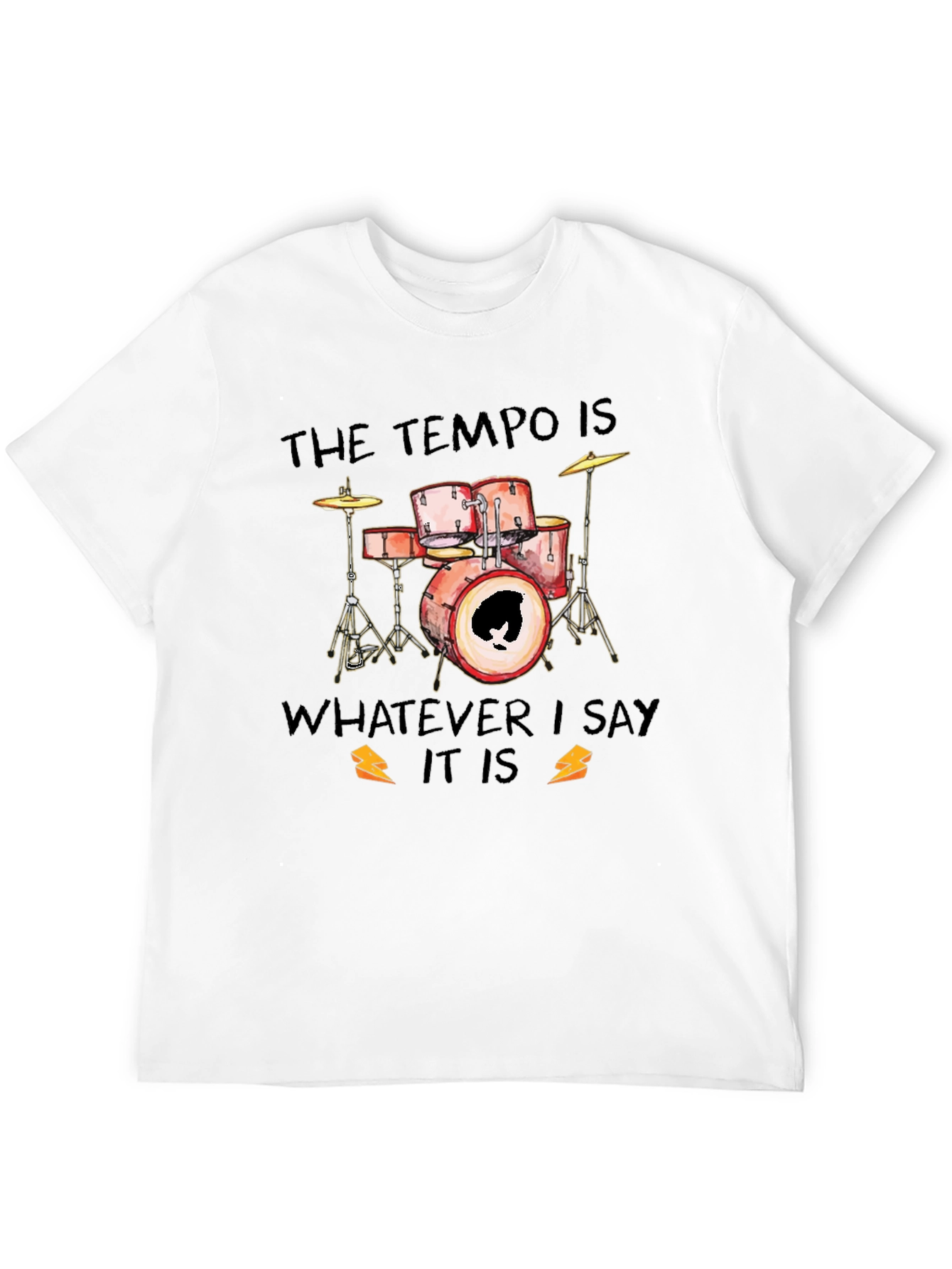 Tempo Drummer Black Graphic Tee