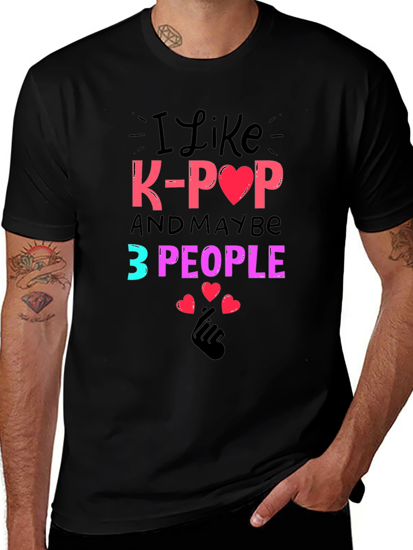 I Like K-Pop and Maybe 3 People Tee