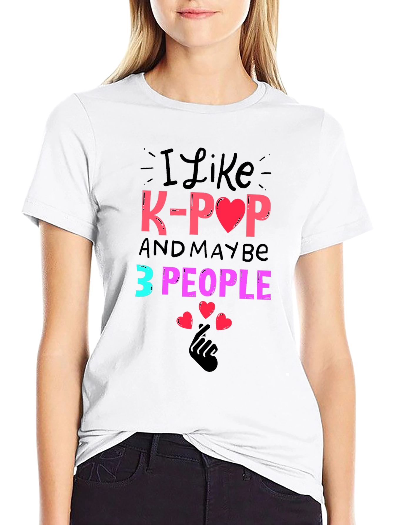 I Like K-Pop and Maybe 3 People Tee