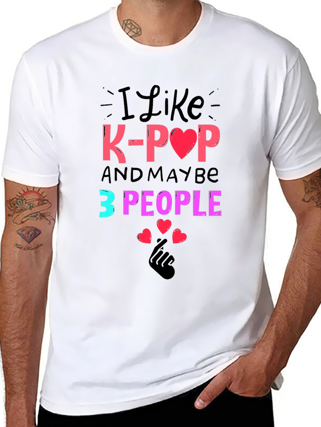 I Like K-Pop and Maybe 3 People Tee
