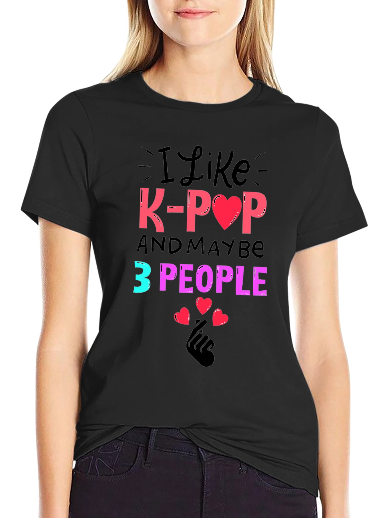 I Like K-Pop and Maybe 3 People Tee