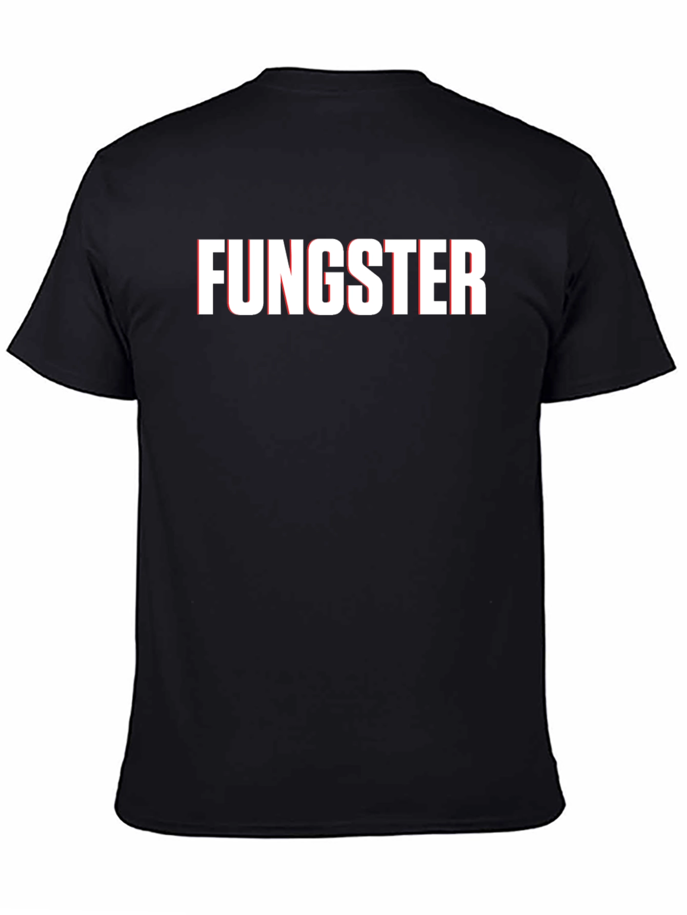 Fungster Graphic T-Shirt - Black Crew Neck Tee