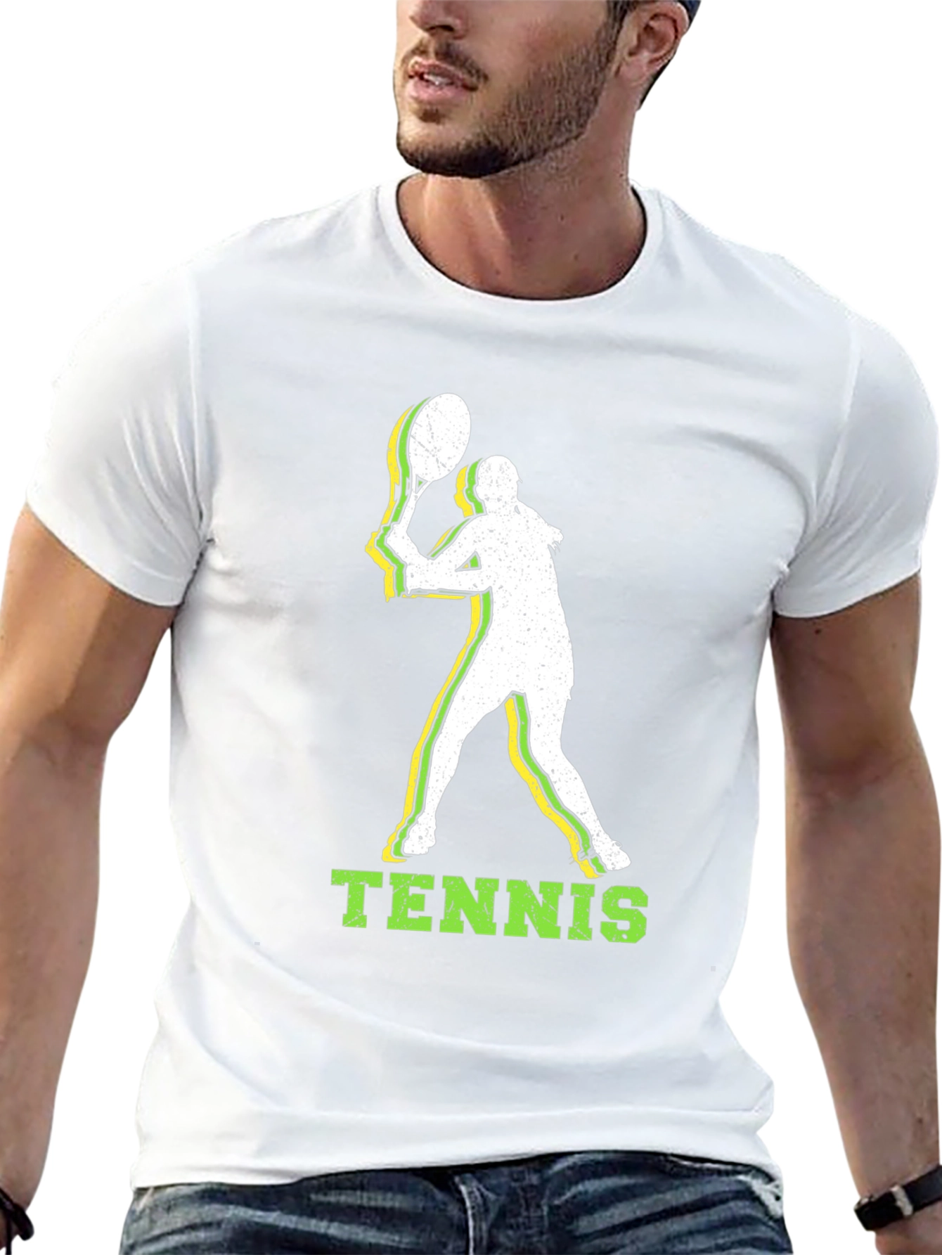 Tennis Player Graphic Tee - Stylish Sportswear