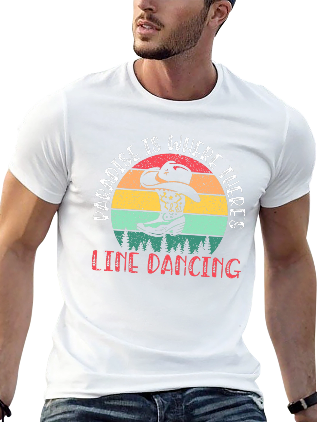 Paradise Line Dancing Graphic Tee