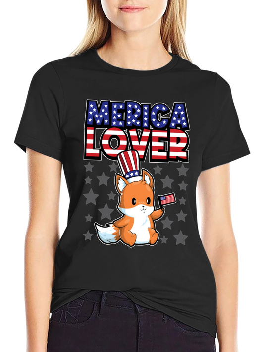 Merica Lover Fox T-Shirt