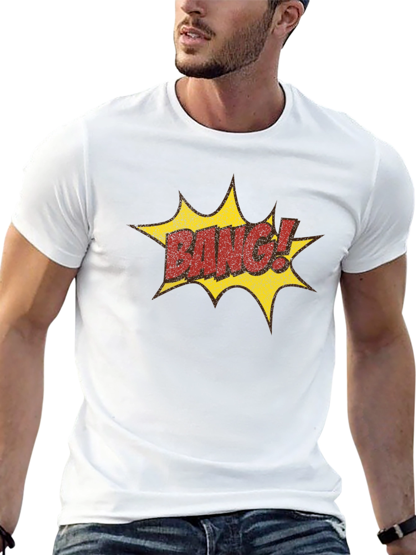 Bang! Graphic Print Black T-Shirt