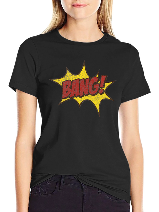 Bang! Graphic Print Black T-Shirt