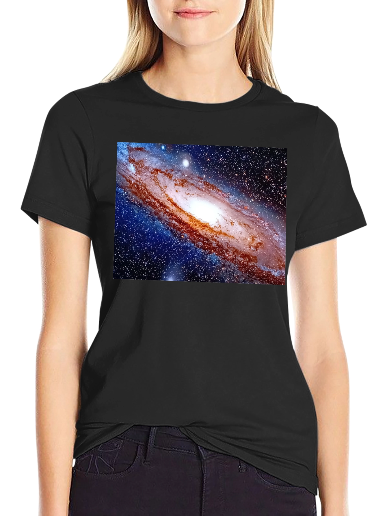 Galaxy Graphic T-Shirt - Mens Black Tee
