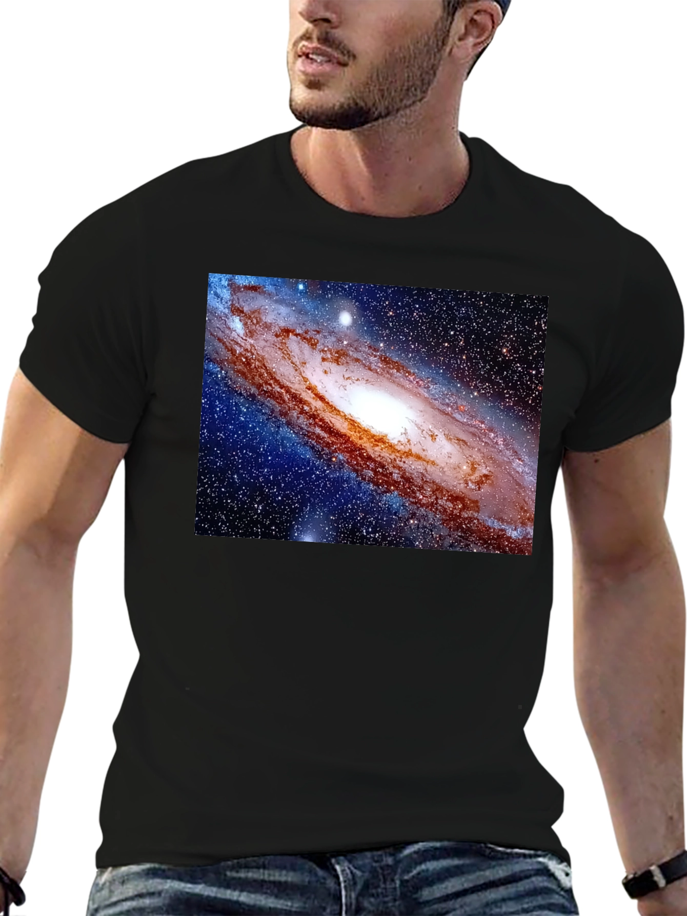 Galaxy Graphic T-Shirt - Mens Black Tee