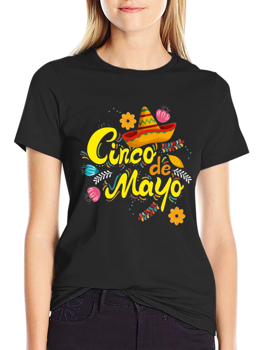 Cinco de Mayo T-Shirt - Black Graphic Tee