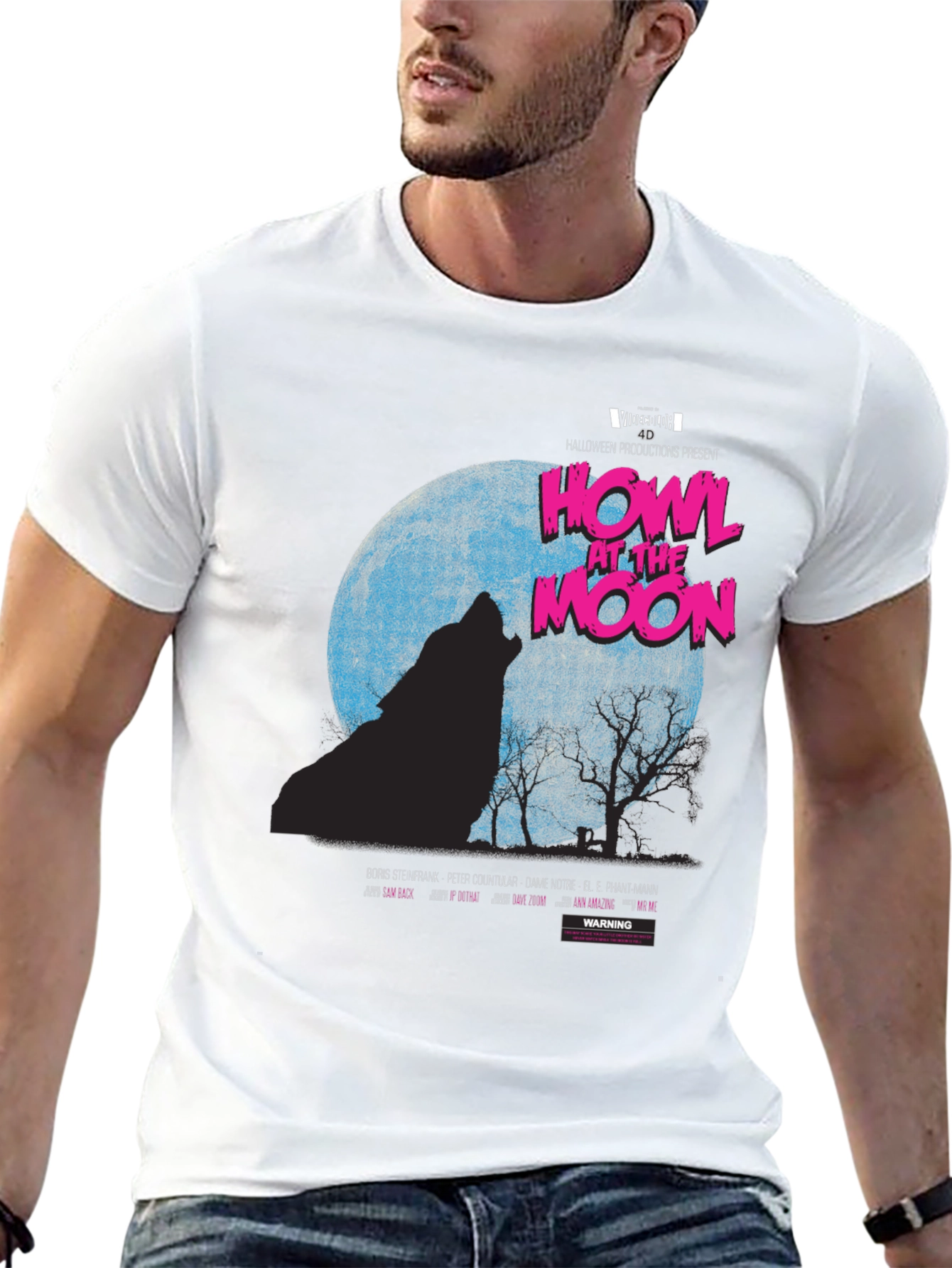 Howl at the Moon Graphic T-Shirt - Black